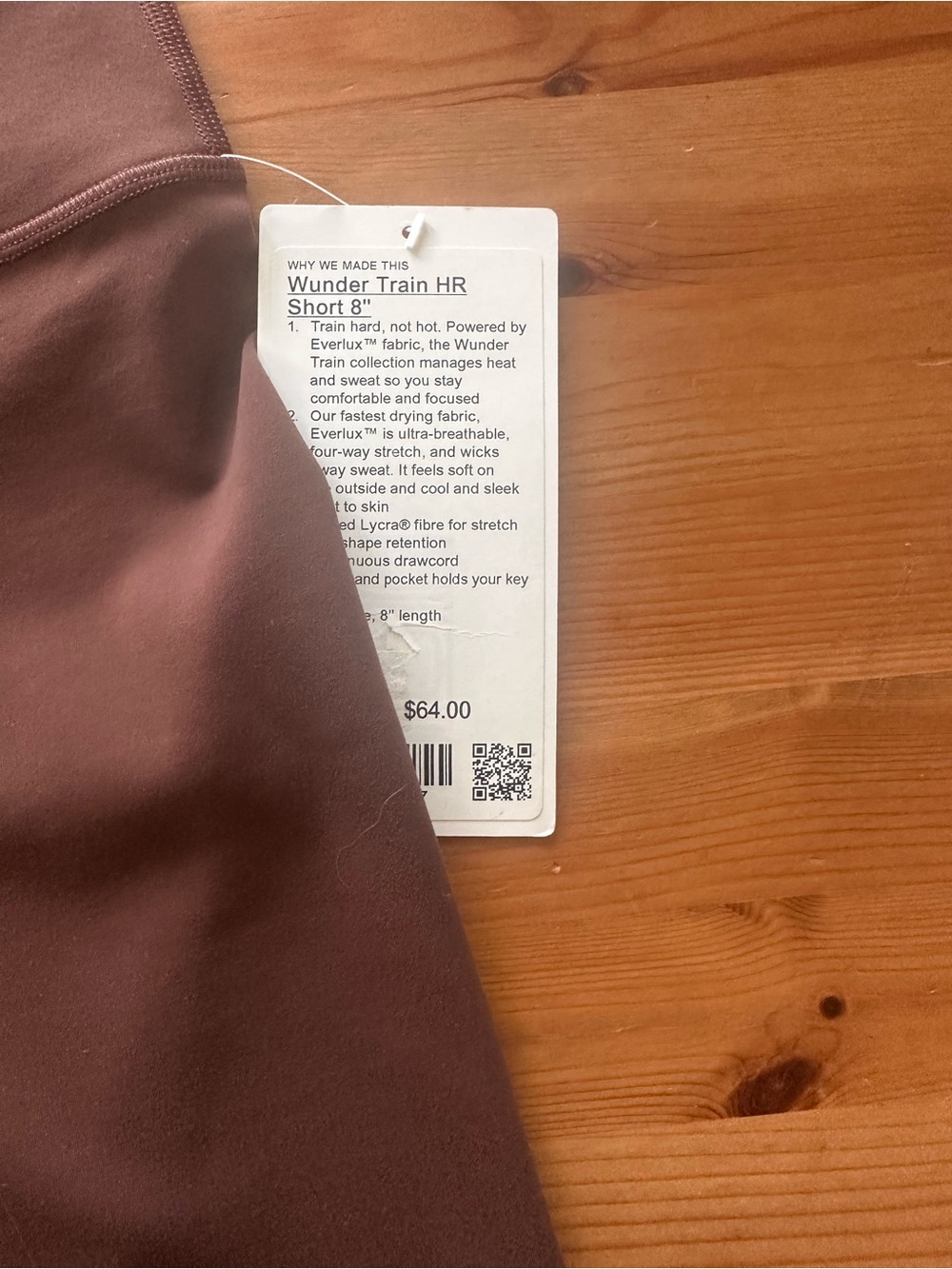 NWT Lululemon Wunder Train High-Rise Short 8" in JAVA • Size 6 - Picture 2 of 11